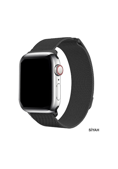 Apple Uyumlu  Watch Kordon 2 3 4 5 6 Se 7 42 44 45 MM Hasır Metal Kordon