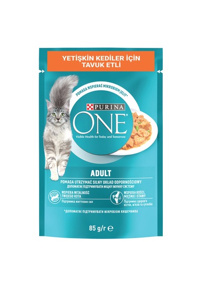 Purina One Pouch Tavuklu Yetişkin Kedi Maması 85 G