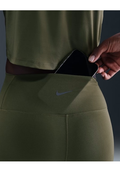 Nike Fn3241-222 One Kadın Yüksek Belli 7/8 Tayt Cepli - Yeşil