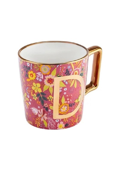 Karaca Flower D Harfli Kupa 350 ml