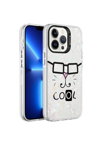 Apple Uyumlu iPhone   13 Pro Max Kılıf   Mermer Desenli Zore Marbello Kapak