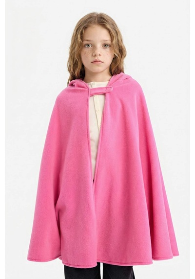 Defacto Kız Çocuk Kapüşonlu Polar Pelerin Kostüm G7013a825wnpn2 Pembe-pn2