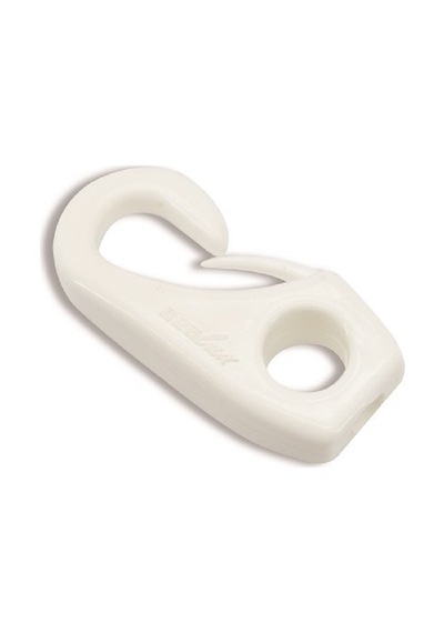 5'li Plastik Halat Klips. 6mm. Plastik Kanca. Sealux. Beyaz