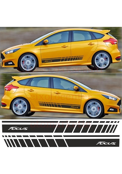 Ford Focus Yan Şerit Oto Sticker