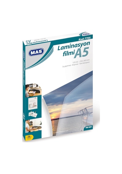 Mas Laminasyon Filmi A5 Şeffaf