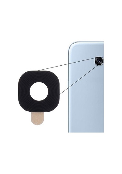 Samsung Uyumlu A720 A7 2017 Arka Kamera Camı ( Çıtasız Sadece Cam)