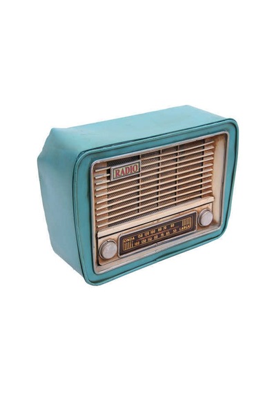 Dekoratif Metal Radyo Kumbara 1510B-1666