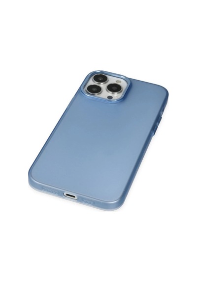 Apple Uyumlu iPhone 14 Pro Max Uyumlu Kılıf Modos Metal Kapak - Mavi