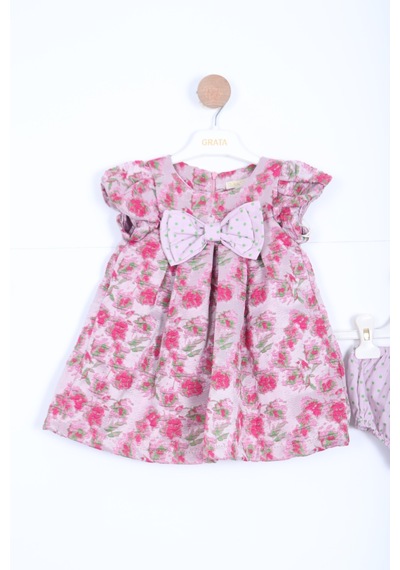 Xo Kids Kız Çocuk Elbise 3-12 Ay 9051 Pembe