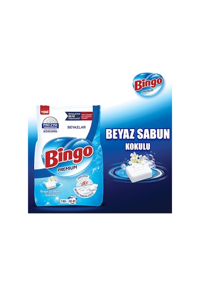 Premium Toz Çamaşır Deterjanı 7 Kg Beyaz 2'li