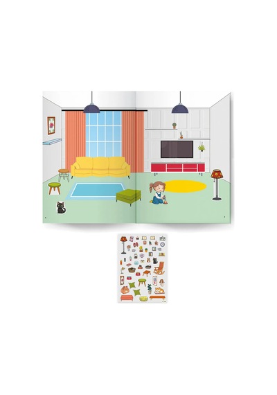 500 Sticker Kitabım Meslekler ve Evimiz  İkili Eko Paket