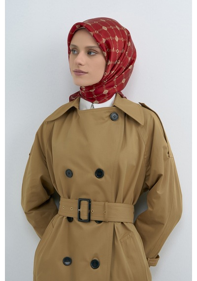 Armine Saf İpek Sura Eşarp-2026 İlkbahar-yaz- 953000d Kırmızı