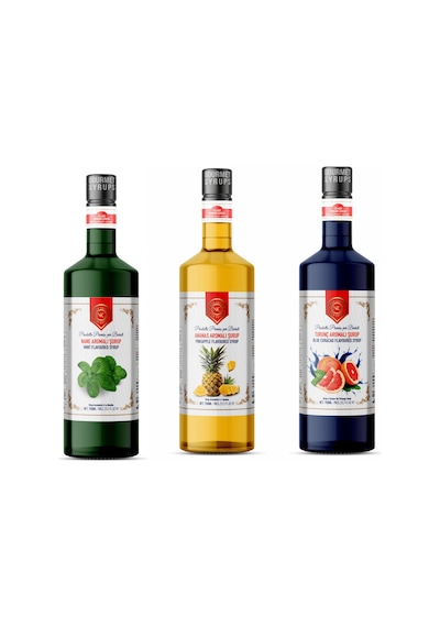 Nish Turunç Ananas Nane Aromalı Şurup 3 X 700 Ml - Pet Şişe