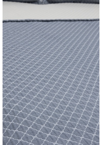Koza Home Malea Lacivert Çift Kişilik Yatak Örtüsü 230x250 2 Yastık 50x70 5 Lacivert