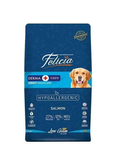 Somon Balıklı Düşük Tahıllı Hipoalerjenik Yetişkin Köpek Maması 15 Kg