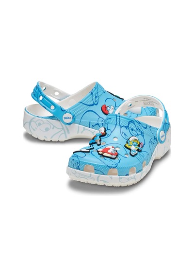 Crocs Smurfs Classic Clog Unisex Çocuk Terlik 210821 Mavi