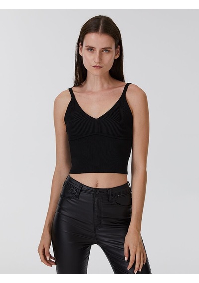 LOFT Crop Kadın Atlet Lf2032846 Q1.v1 Siyah