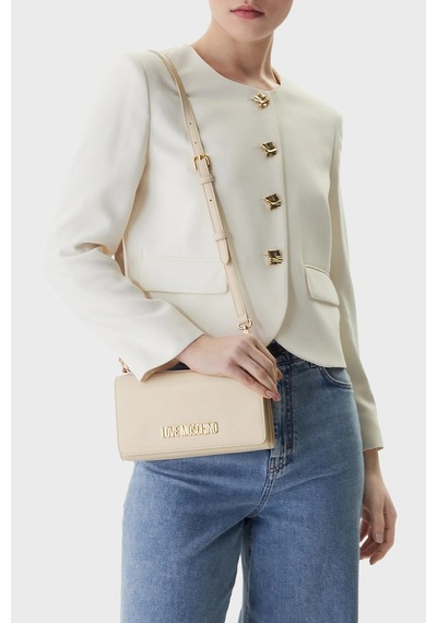 Love Moschino Logolu Çıkarılabilir Askılı Çanta Bayan Çanta Jc4170pp1olx0110 Bej