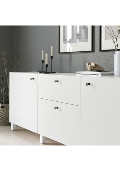 Ikea Skruvshult 2'li Mobilya Kulpu 26 Mm Siyah - Gri Çok Renkli
