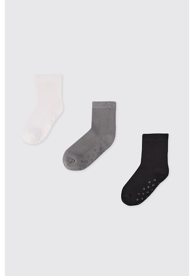 Panço Unisex Bebek 3'lü Soket Çorap Seti renkli