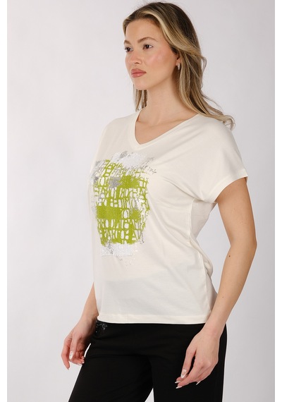 Daıdo Kadın T-shirt 20y311900818 Ekru