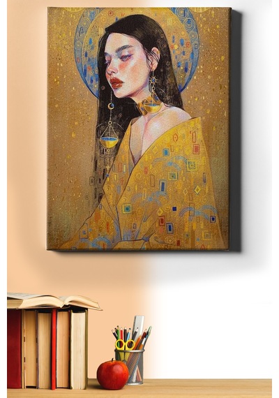 Webstyle Sayılarla Boyama Seti Kasnaklı Terazi Kadını 50x65 Cm