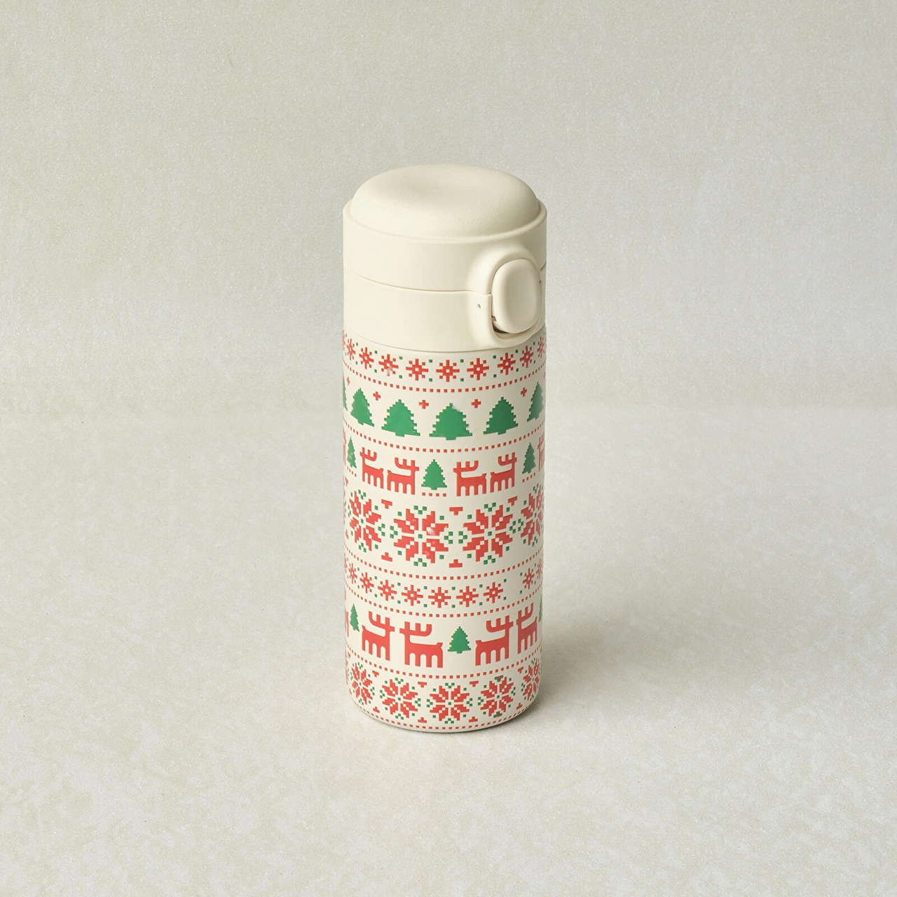 Karaca New Year Yılbaşı Snow Çelik Sızdırmaz Termos 350 Ml Çok Renkli