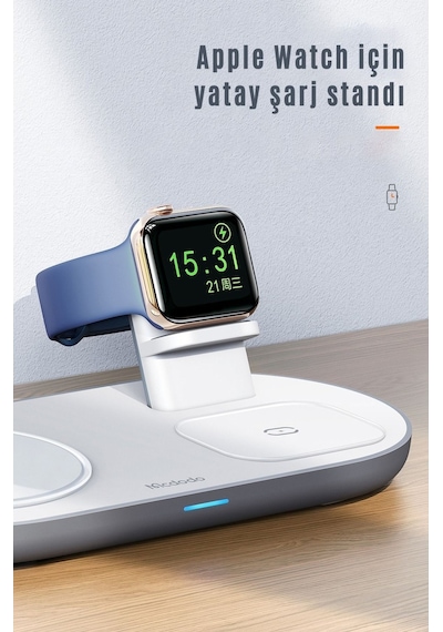 Apple Watch Uyumlu iPhone Kablosuz Şarj Kiti