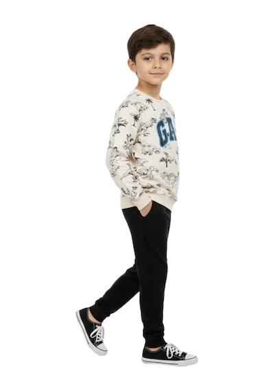 Baglan Erkek Çocuk Önü Baskılı Sweatshirt Ve Eşofman Alt Takım Bgl-st05251 Lacivert