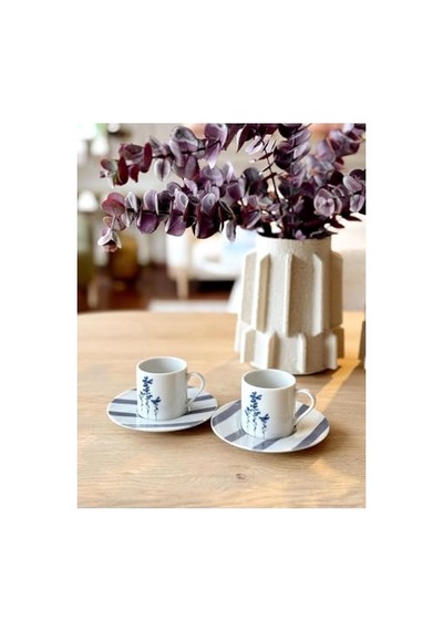 Girye Desen6 2 Kişilik 4 Parça Kahve Fincanı 90cc 04ppo000641 Diğer