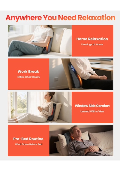 Boyun Sırt Ağrısı Giderici İçin Comfıer Boyun Sırt Masajı Isı İle Shiatsu Masajı, Sırt Boyun Ve Omuz İçin 3d Yoğurma Masajı, Erkekler İçin Hediye Olarak Masaj Yastığı Boyun Sırt Ağrısı Giderici İçin Comfıer Boyun Sırt Masajı Isı İle Shiatsu Masajı, Sırt Boyun Ve Omuz İçin 3d Yoğurma Masajı, Erkekler İçin Hediye Olarak Masaj Yastığı