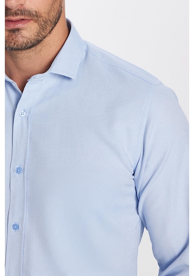 Tudors Modern Slim Fit Uzun Kollu Pamuklu Kolay Ütü Armürlü Mavi Erkek Gömlek-32639 Mavi Tudors Modern Slim Fit Uzun Kollu Pamuklu Kolay Ütü Armürlü Mavi Erkek Gömlek-32639 Mavi