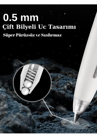 Writech 0.5 Mm Mavi Mürekkepli Basmalı Jel Kalem Seti Genel