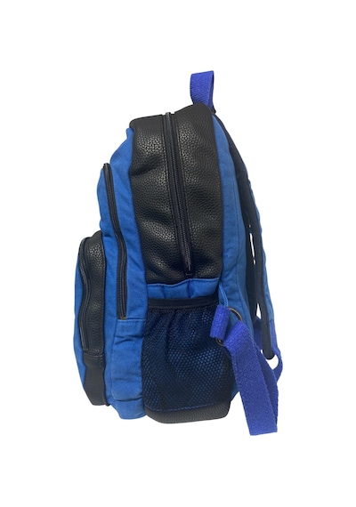 Old Cotton Cargo Kaliteli Siyah Vintage Salaş Baskılı Disayn Günlük Gezi Okul Sırt Çantası Revilla Bag 28x38cm Mavi