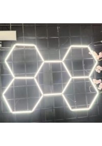 Cata Ct-9082 Petek Led Hexagon Anzer 240w 6400k Beyaz Işık Armatür Çok Renkli