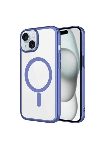 Nihcase Apple Uyumlu iPhone 15 Plus Kılıf Wireless Şarj Özellikli Sert Pc Mat Riksos M-safe Kapak