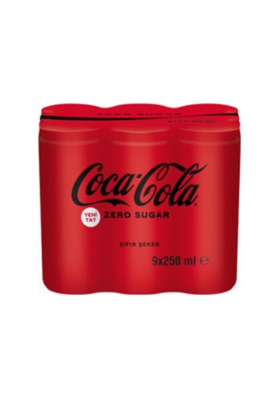 Coca Cola Zero Sugar Kola 9x250 Ml 5 Adet