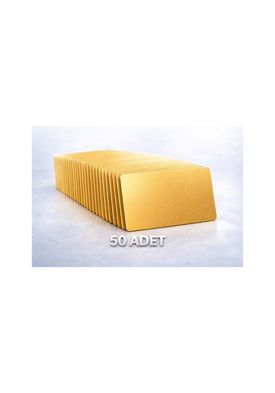 Rfgate Nfc Kart Dijital Kartvizit Ntag215 Gold - 50 Adet