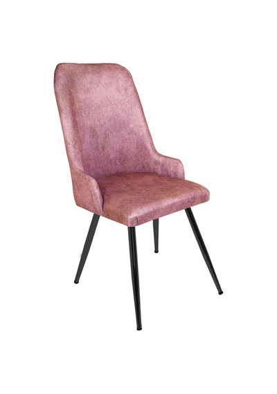 Çırağan Sandalye Esb Siyah Ayak - Pembe Çok Renkli