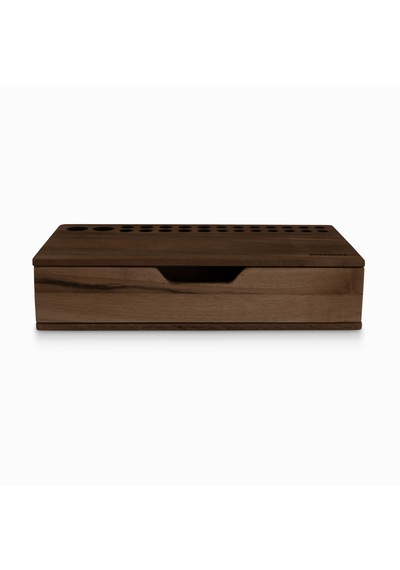 Woodsaka Reka Mini Çekmeceli Kalemlik Organizer - Ceviz Ağacından