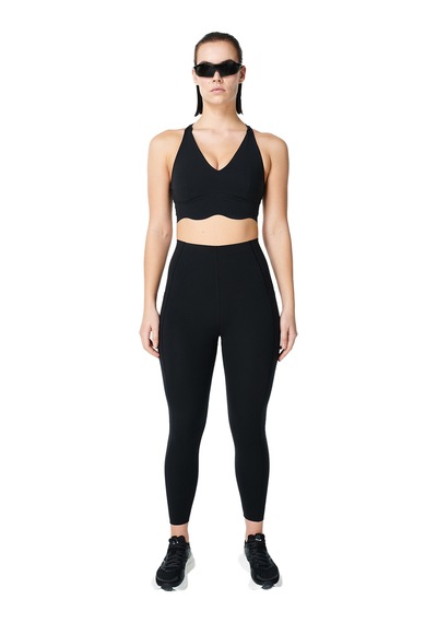 Sweaty Betty Power Contour Plunge Bra Blk Siyah