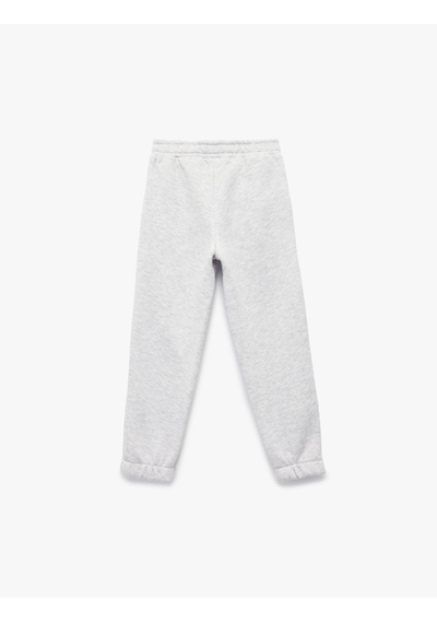 Koton Şardonlu Cep Detaylı Basic Jogger Eşofman Altı Gri 7wkg40015ak