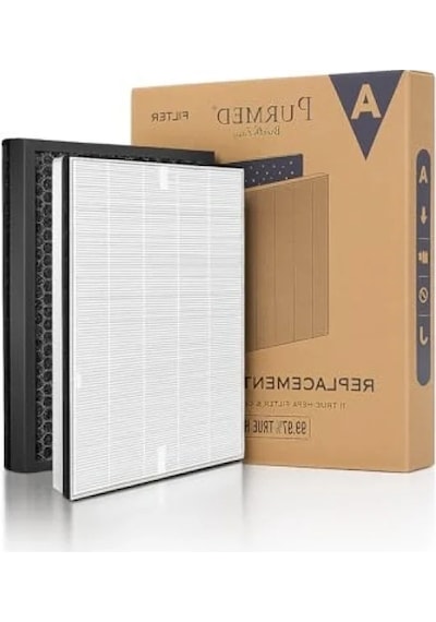 H13 Hepa + Aktif Karbon Katmanlı Hava Temizleyici Yedek Filtre 150 Mm