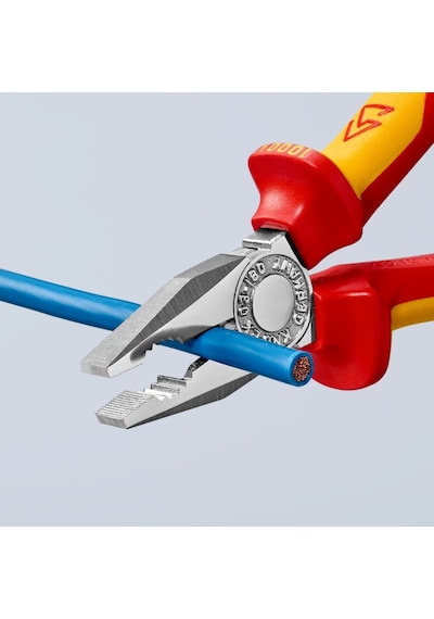 Knipex 0306180 Vde 1000V İzoleli Elektrikçi Kombine Pense 180 MM