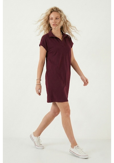Lela Bayan Elbise 5866153 Bordo Bordo