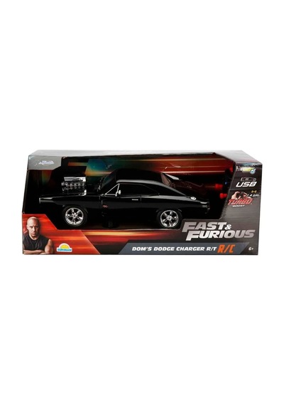 6492 1:16 Fast & Furious Dom S Dodge Charger R/t Usb Şarjlı Uzaktan Kumandalı Araba Çok Renkli