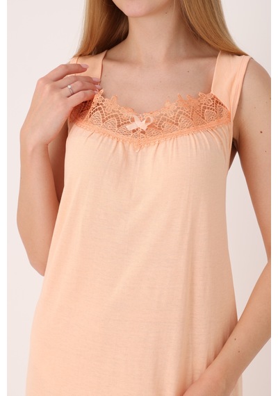 Yasar Underwear Kadın Dantelli Geniş Askılı Düzrenk Pamuk Gecelik Şeftali Şeftali Yasar Underwear Kadın Dantelli Geniş Askılı Düzrenk Pamuk Gecelik Şeftali Şeftali