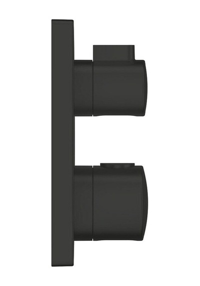 Grohe Grohtherm Termostatik Banyo/duş Bataryası 2 Çıkışlı Divertörlü - 1022092430 Siyah Siyah