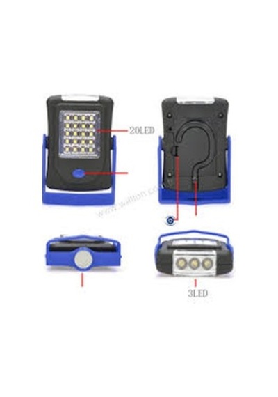 Watton Wt-311 20+3 Smd Mıknatıslı Parlak Led Lamba Oto Tamirci Çok Renkli
