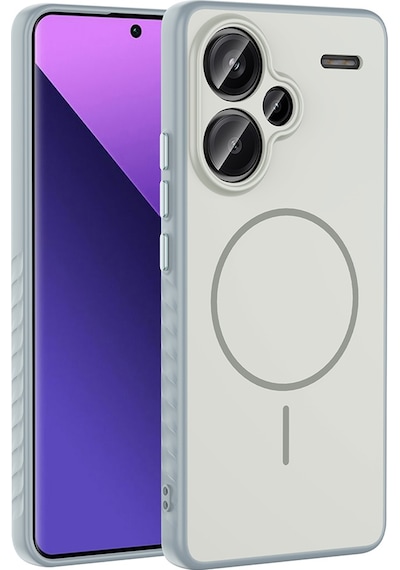 Redmi Note 13 Pro Plus 5g Kılıf M-safe Şarj Özellikli Mkst Tea Kapak - Lacivert Lacivert